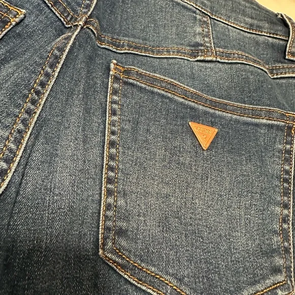 Guess Women's Distressed Blue Skinny Jeans - Picture 5 of 8